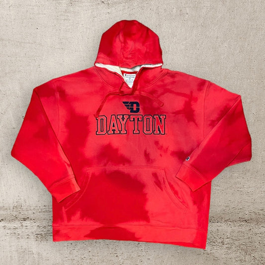 Red Bleached Dayton Hoodie | XXL