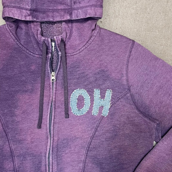 Bleached Purple OH Zip-Up Hoodie | Women's XL