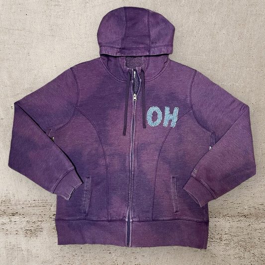 Bleached Purple OH Zip-Up Hoodie | Women's XL