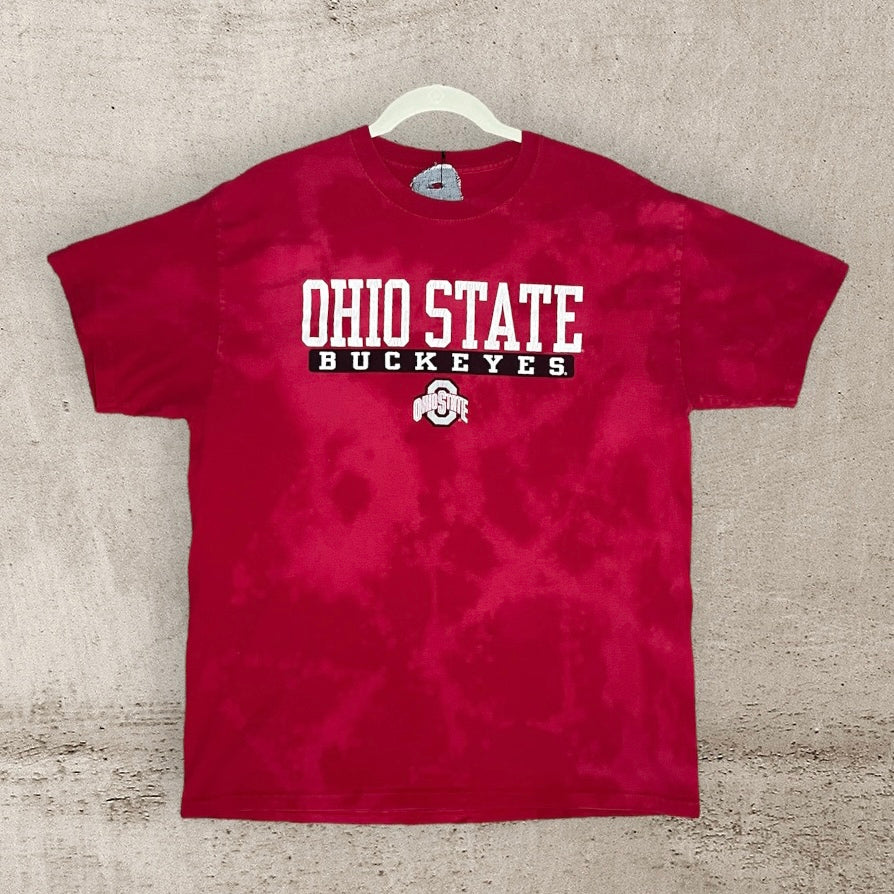 Bleached Ohio State Tee | Size Large