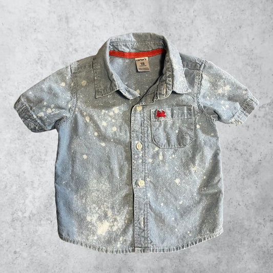 Baby Bleached Button-down | 18M