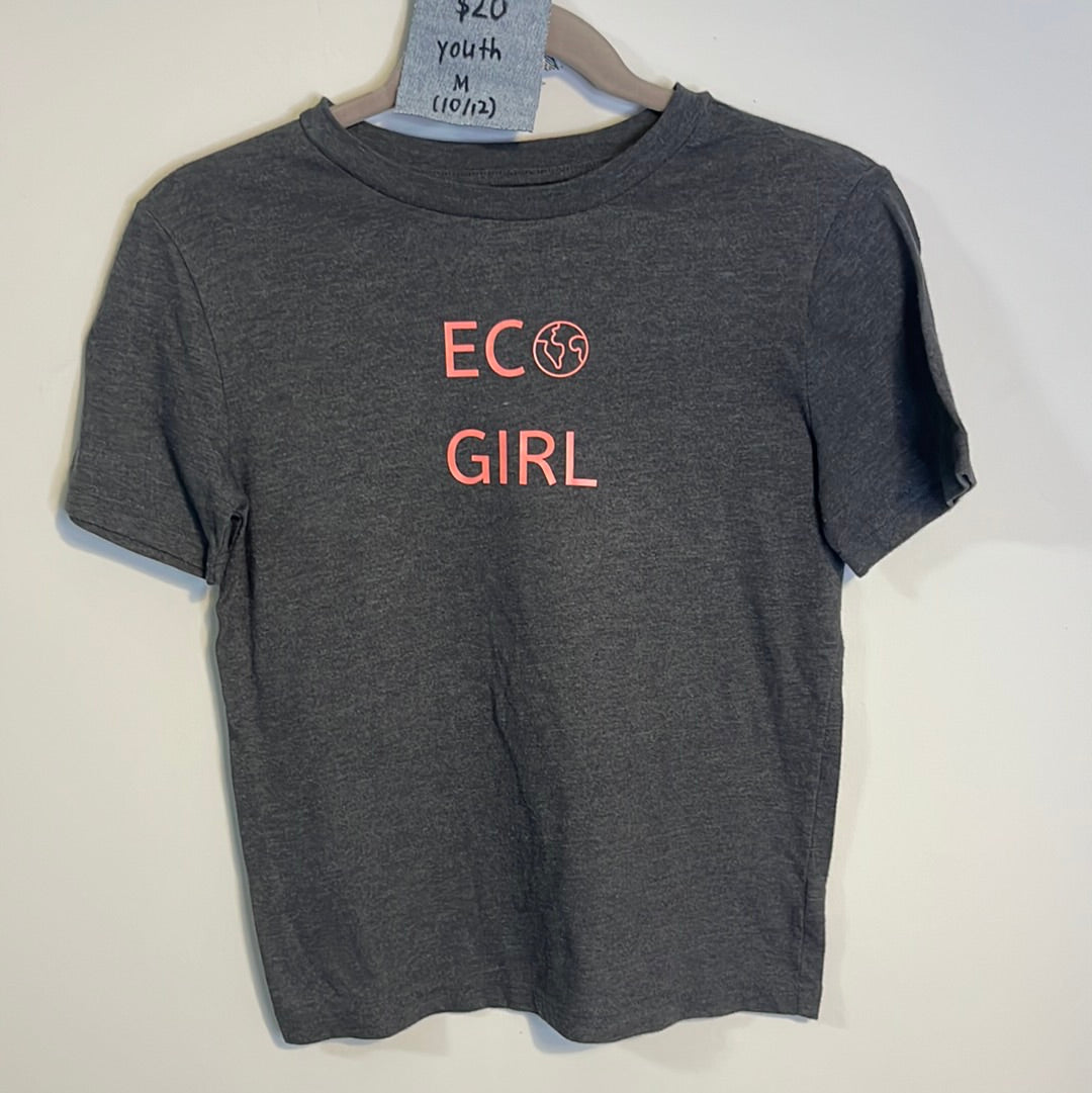 Gray Eco Girl Tee | Youth M