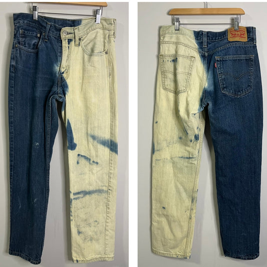 Levi's 514 Split Bleach Jeans | Waist 34