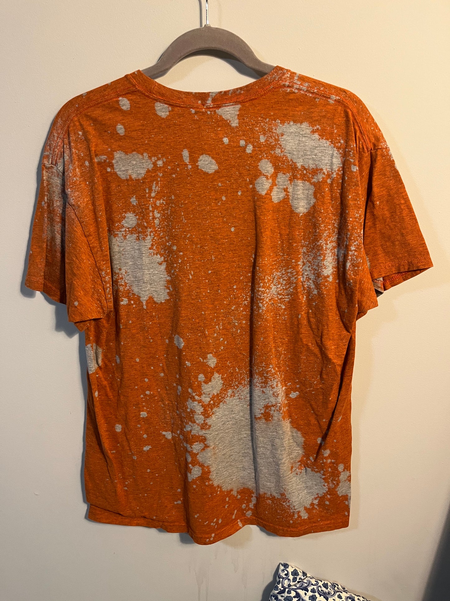 Orange Bleach Dyed Shorts by Sav Tee | L